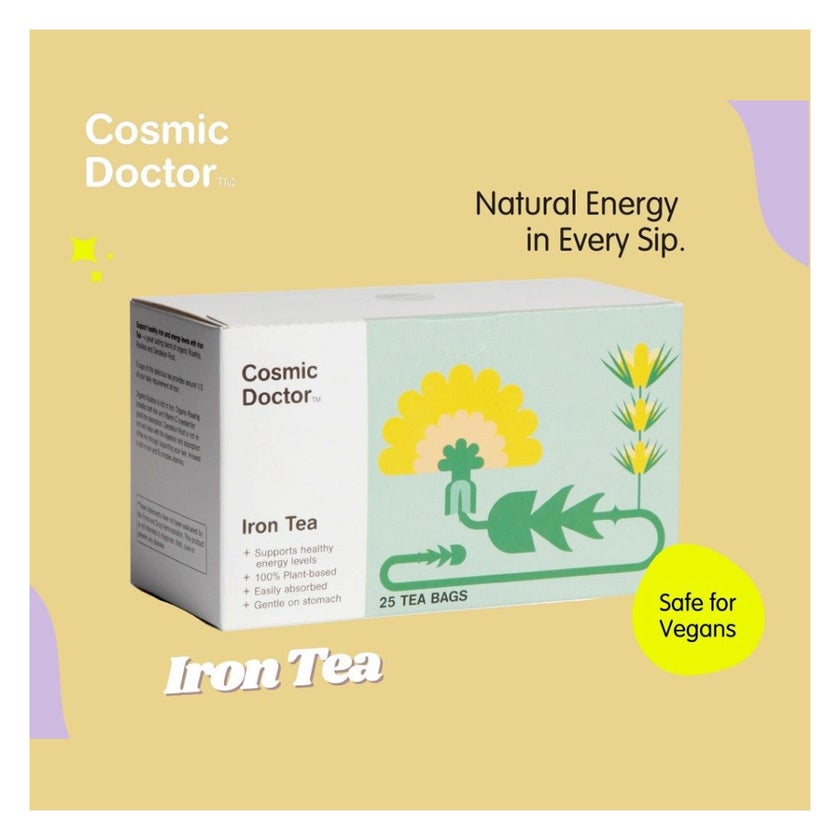 Cosmic Doctor Iron Tea Bags For Energy Support, Pack of 25's