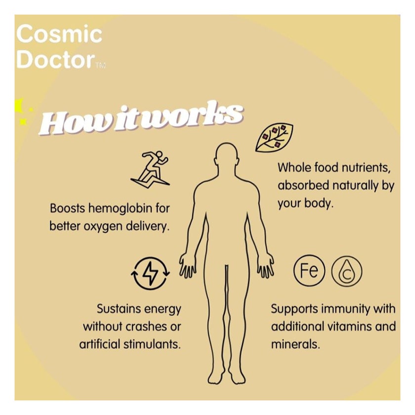 Cosmic Doctor Iron Tea Bags For Energy Support, Pack of 25's