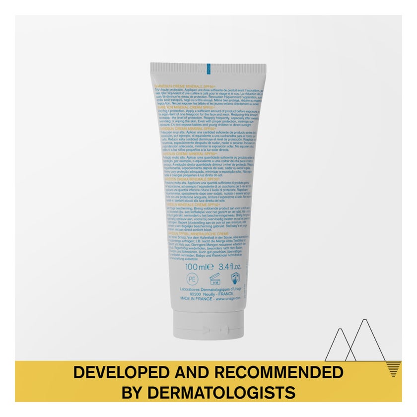 Uriage Bariesun Mineral Sunscreen Cream With SPF50+ For Face & Body With Sensitive Skin 100ml