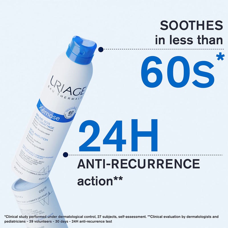 Uriage Xemose SOS Anti Itch Soothing & Nourishing Face & Body Mist For Dry Skin 200ml 