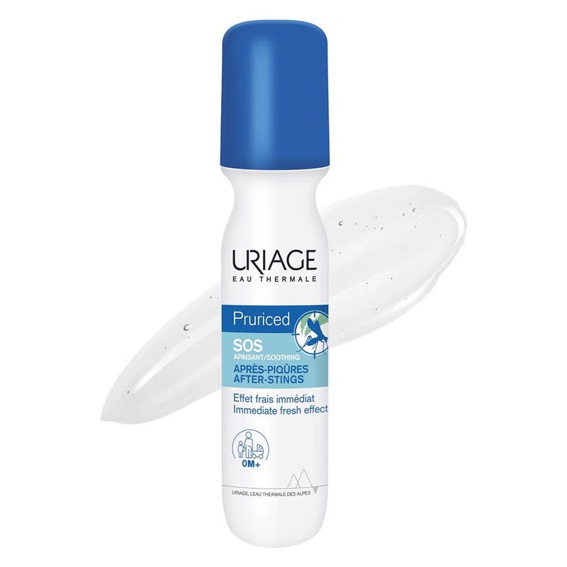 Uriage Pruriced SOS After Stings Soothing Care Roll On For Mosquito Bites & Plant Stings 15ml 