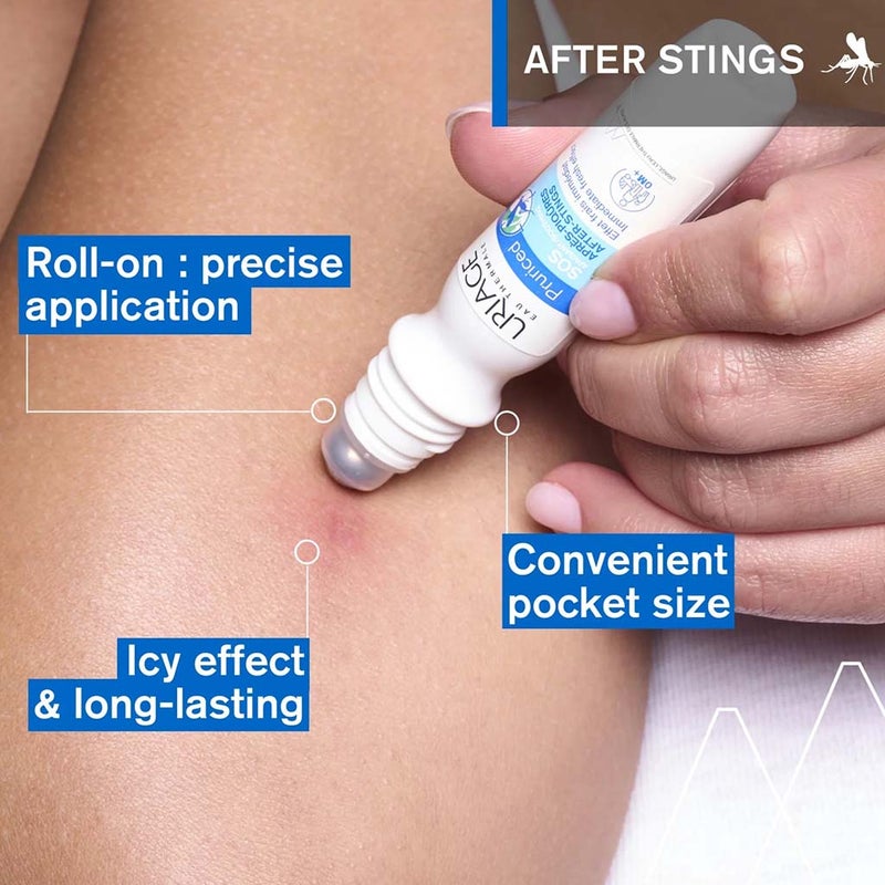 Uriage Pruriced SOS After Stings Soothing Care Roll On For Mosquito Bites & Plant Stings 15ml 