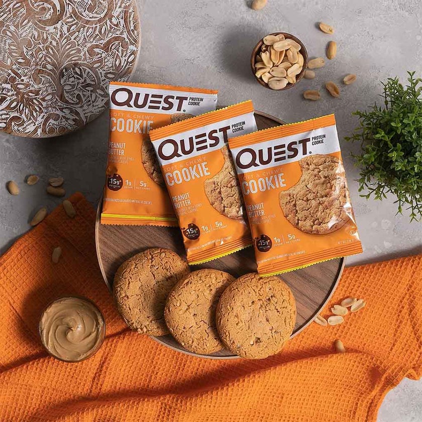 Quest Nutrition Peanut Butter Soft & Chewy Protein Cookie 58g, Pack of 12’s