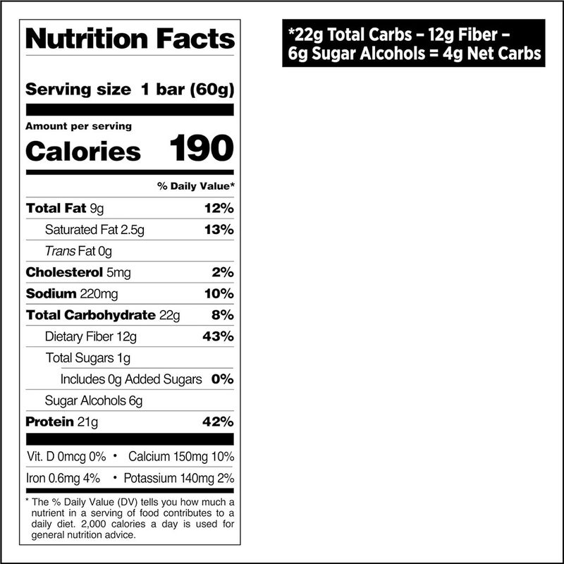 Quest Nutrition Chocolate Chip Cookie Dough Flavoured Protein Bar 50g, Pack of 12's