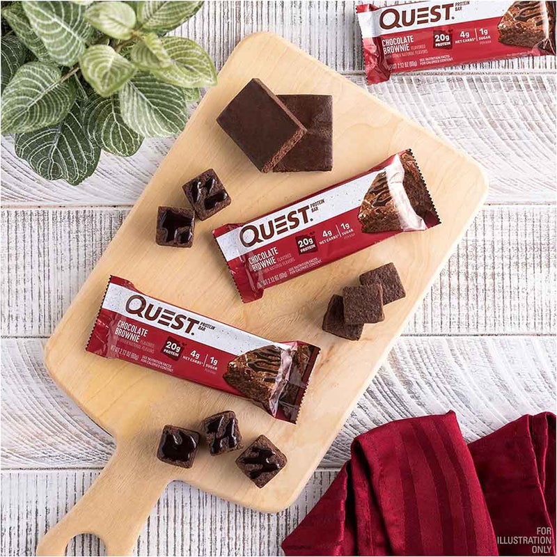 Quest Nutrition Chocolate Brownie Flavoured Protein Bar 60g, Pack of 12's 