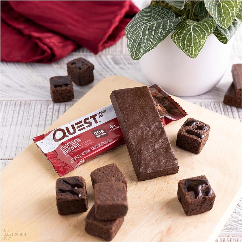 Quest Nutrition Chocolate Brownie Flavoured Protein Bar 60g, Pack of 12's