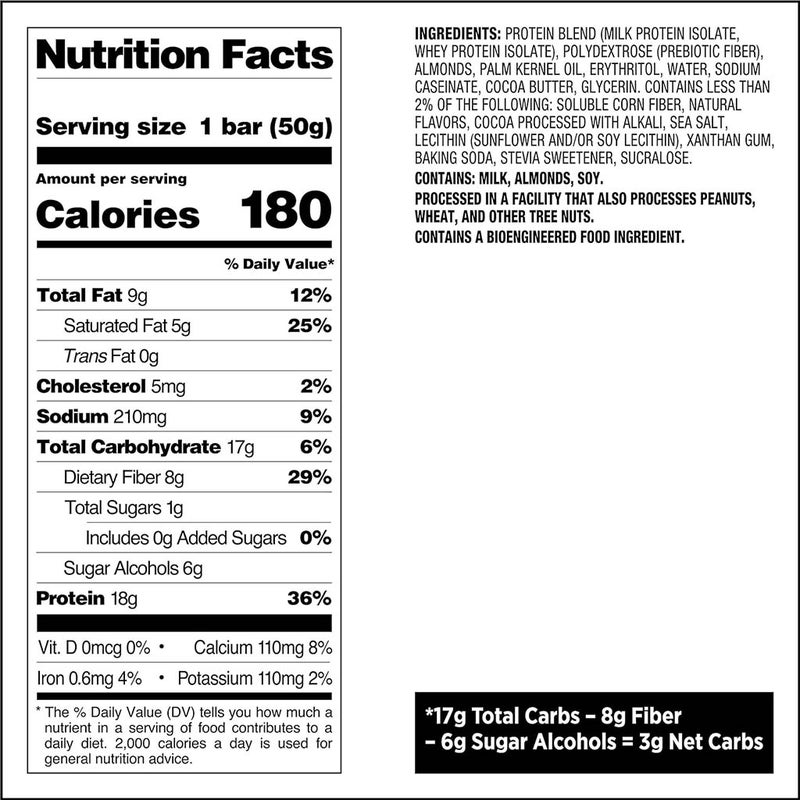 Quest Nutrition Dipped Cookies & Cream Flavoured Protein Bar 50g, Pack of 12’s 