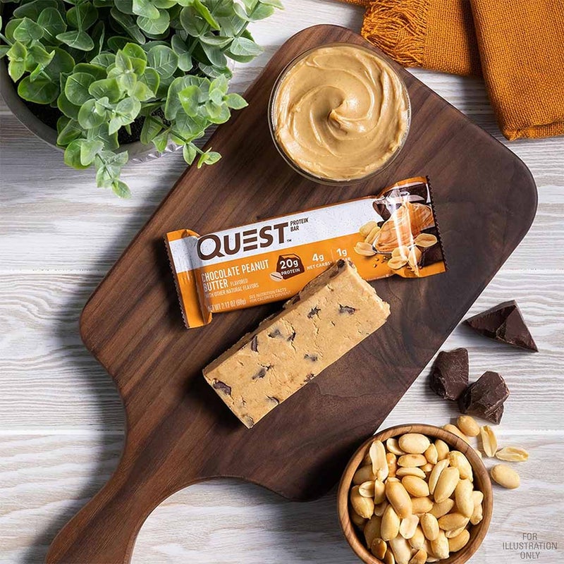 Quest Nutrition Chocolate & Peanut Butter Flavoured Protein Bar 60g, Pack of 12's