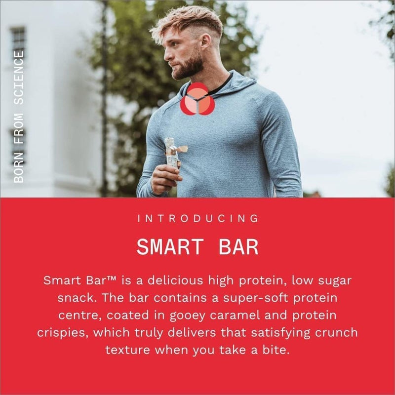PhD Nutrition Smart Dark Chocolate & Raspberry Flavoured Protein Bar 64g, Pack of 12’s