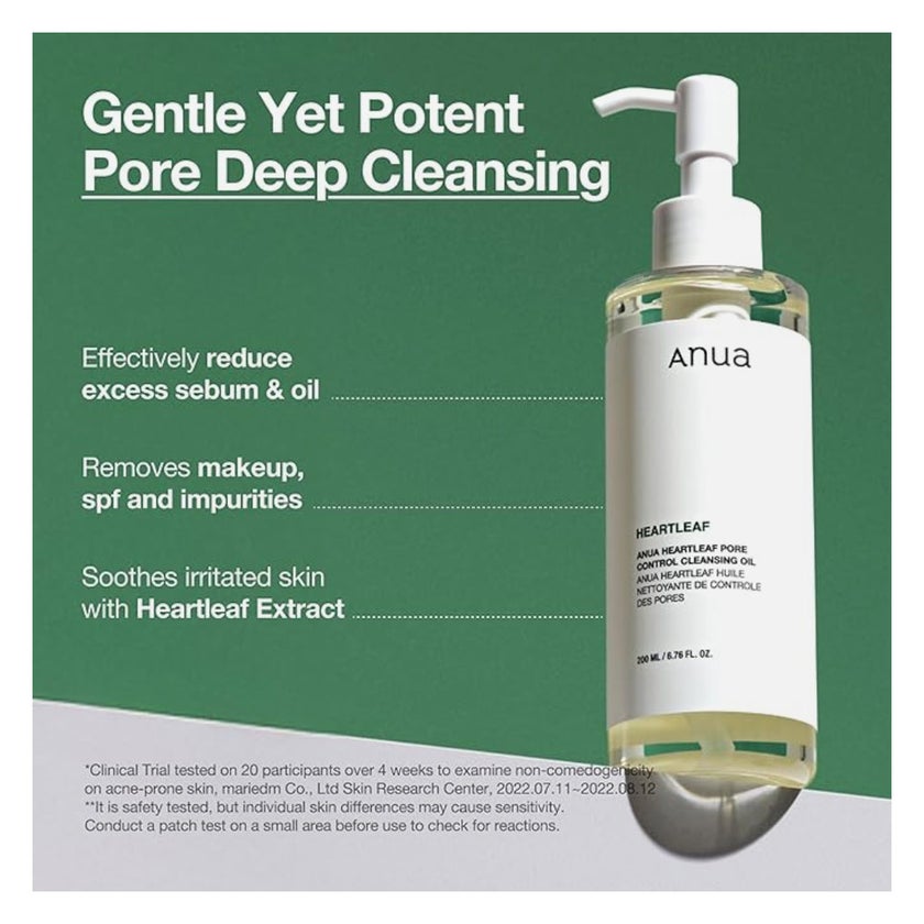 Anua Heartleaf Pore Control Oil Based Facial Cleansing Oil 200ml