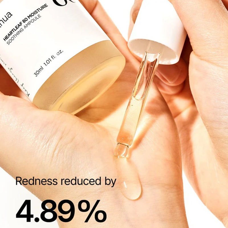 Anua Heartleaf 80 Moisture Soothing Facial Ampoule For Combination, Sensitive & Acne Prone Skin 30ml 