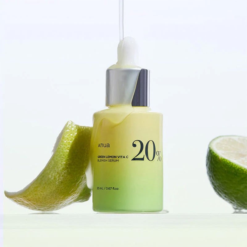 Anua Green Lemon Vitamin C 20% Facial Blemish Serum For Dark Spots 20g 
