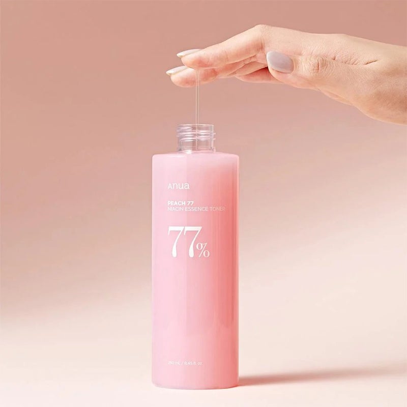 Anua Peach 77% Niacin Essence Facial Toner For Radiant & Plumping Skin 250ml 
