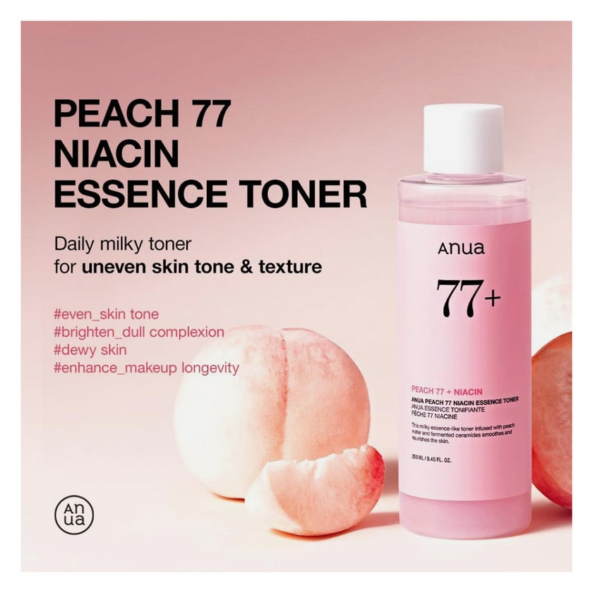 Anua Peach 77 + Niacin Essence Facial Toner 250ml 