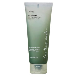 Anua Heartleaf Succinic Moisture Facial Cleansing Foam For Acne Prone Skin 150ml 