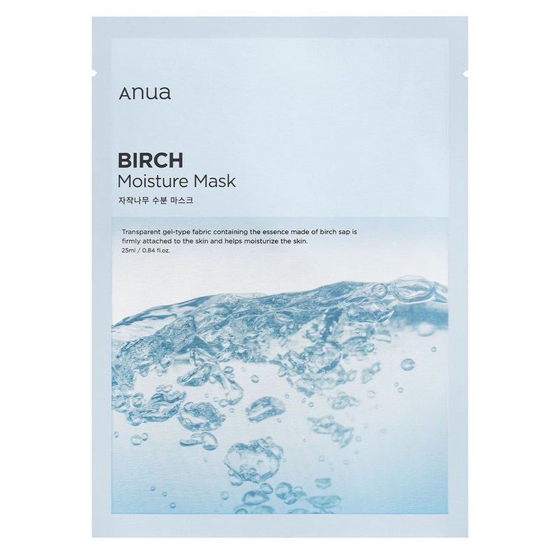 Anua Birch Moisture Face Sheet Mask For All Skin Types 25ml, Pack of 10's