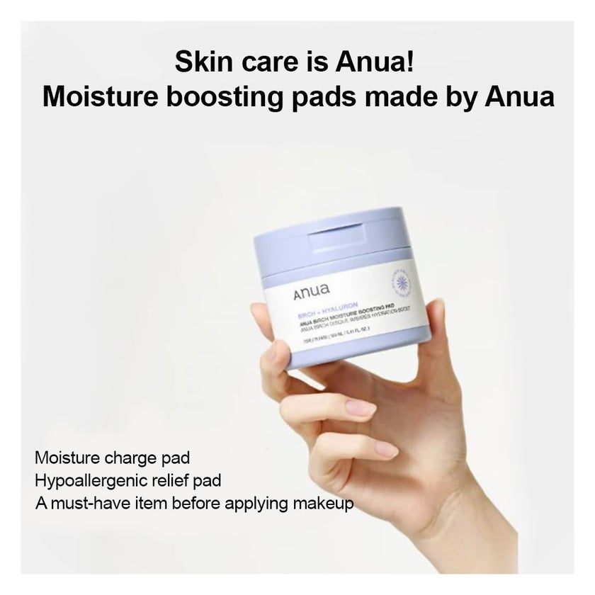 Anua Birch + Hyaluron Moisture Boosting Facial Toner Pads 160ml 
