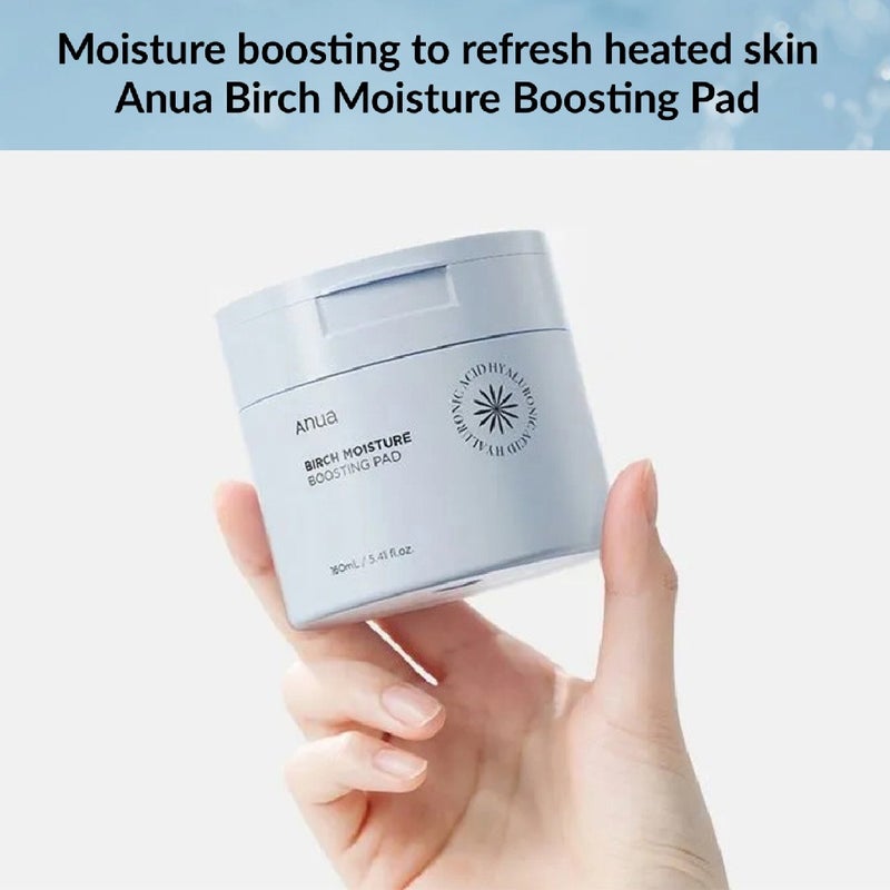 Anua Birch Moisture Boosting Facial Toner Pads With Hyaluronic Acid 160ml 