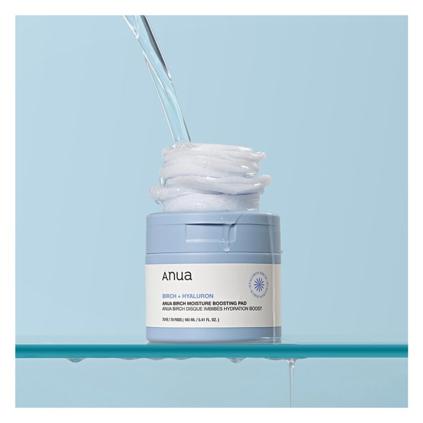 Anua Birch + Hyaluron Moisture Boosting Facial Toner Pads 160ml 