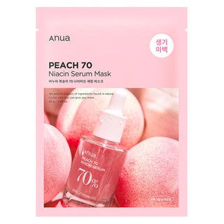 Anua Peach 70 Niacin Skin Brightening Serum Sheet Mask 25g, Pack of 10's