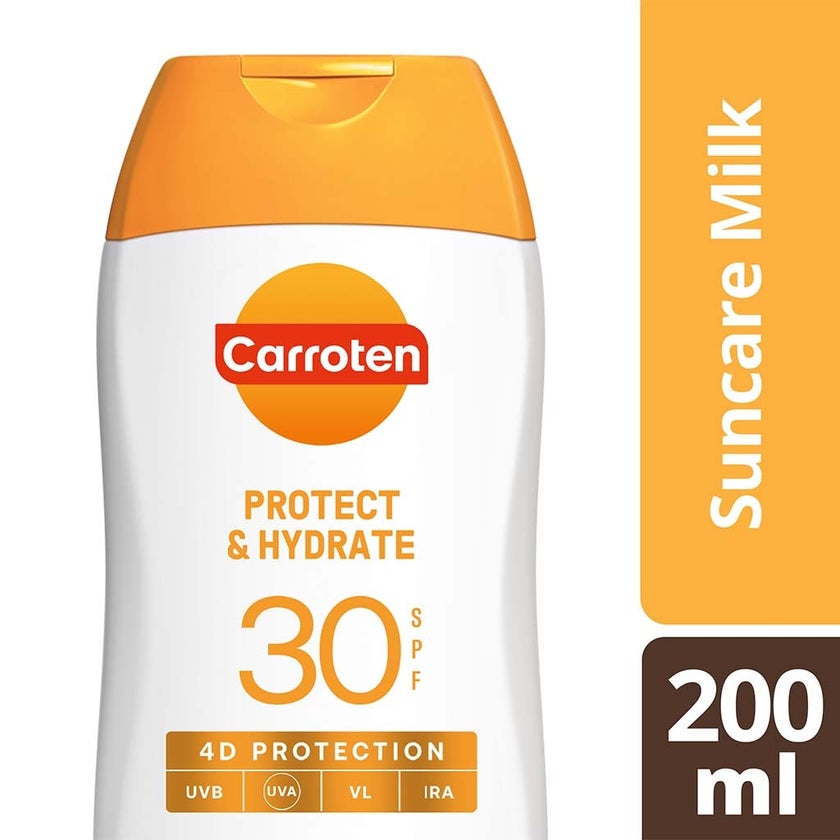 Carroten Protect & Hydrate Suncare SPF30 Body Milk With Hyaluronic Acid 200ml