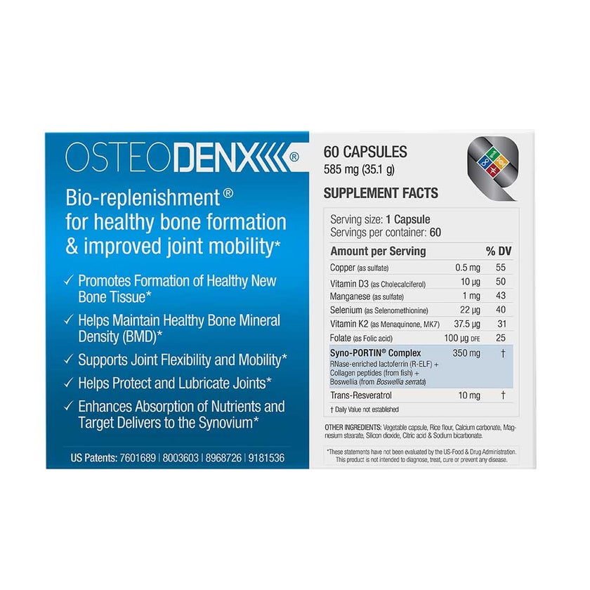 BioQuad Osteodenx Dietary Supplement Capsules For Bone & Joint Support, Pack of 60’s