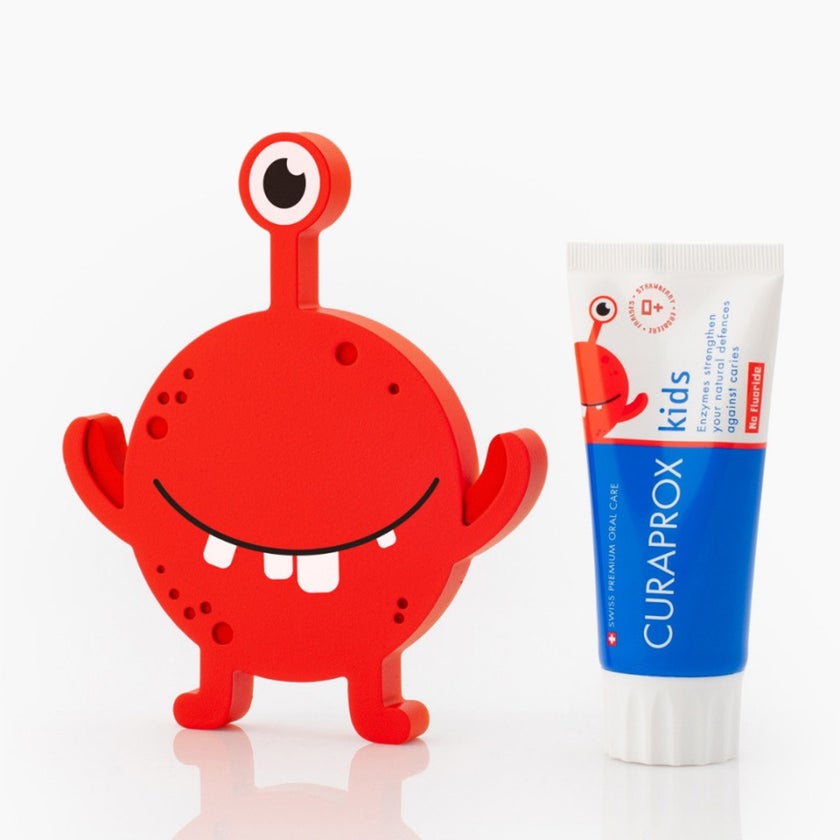 Curaprox Zero Fluoride Strawberry Flavoured Kids Toothpaste For 2+ Years 60ml