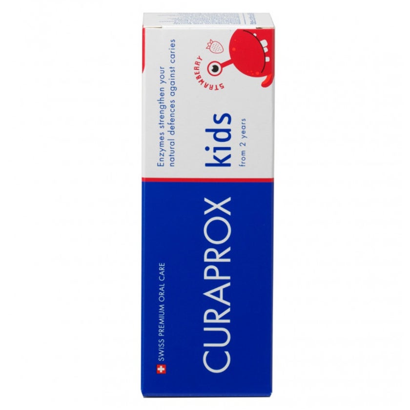 Curaprox Strawberry Flavoured Kids Toothpaste With 950ppm Fluoride For 2+ Years 60ml