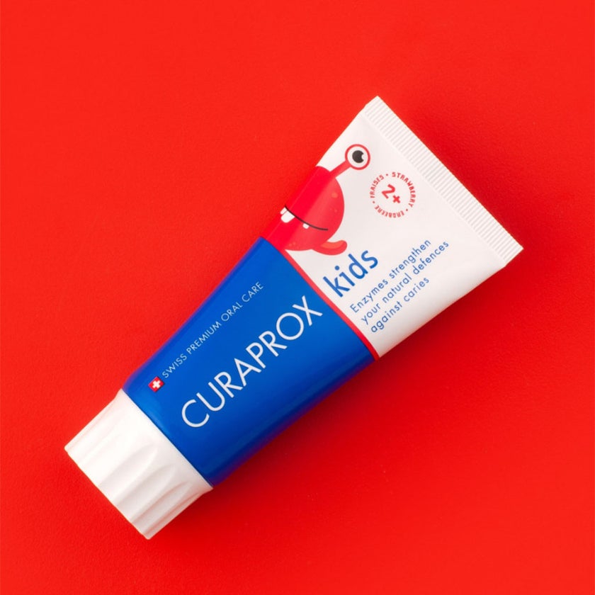 Curaprox Strawberry Flavoured Kids Toothpaste With 950ppm Fluoride For 2+ Years 60ml