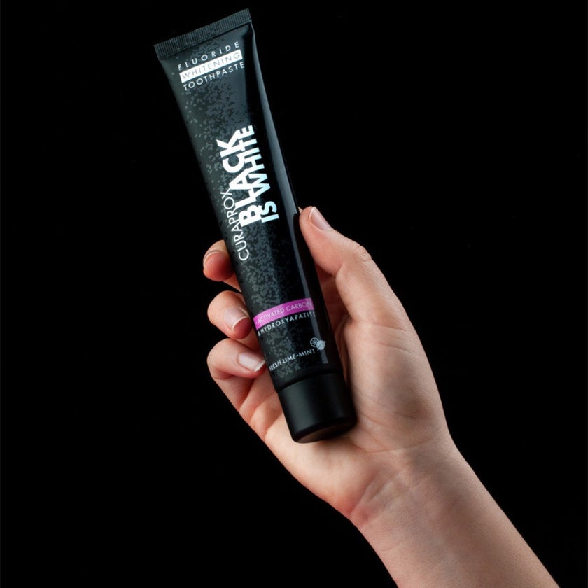 Curaprox Black Is White Fluoride Whitening Toothpaste With Activated Carbon 90ml