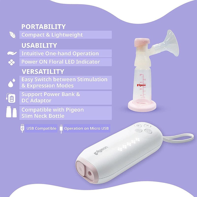 Pigeon Style GoMini Single Electric Breast Pump