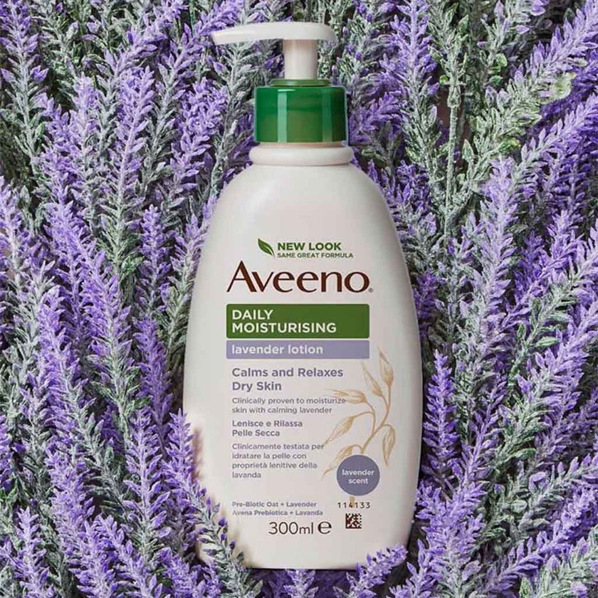 Aveeno Daily Moisturizing Body Lotion With Lavender Scent For Dry Skin 300ml 