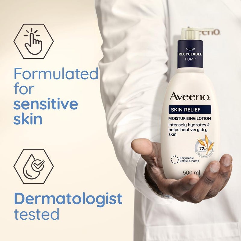 Aveeno Skin Relief Moisturising Body Lotion For Very Dry Skin 500ml 