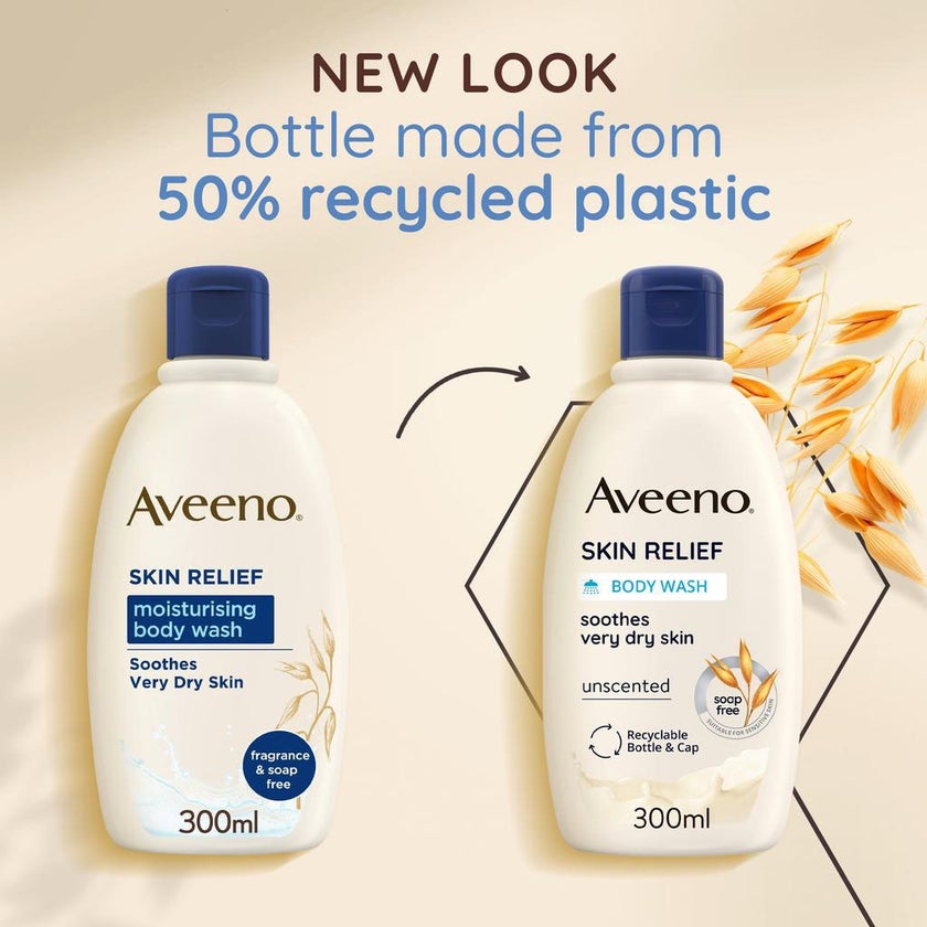 Aveeno Skin Relief Soap Free Body Wash For Very Dry Skin 500ml
