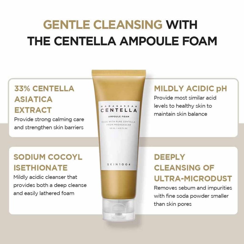 Skin1004 Madagascar Centella Ampoule Cleansing Foam 125ml 