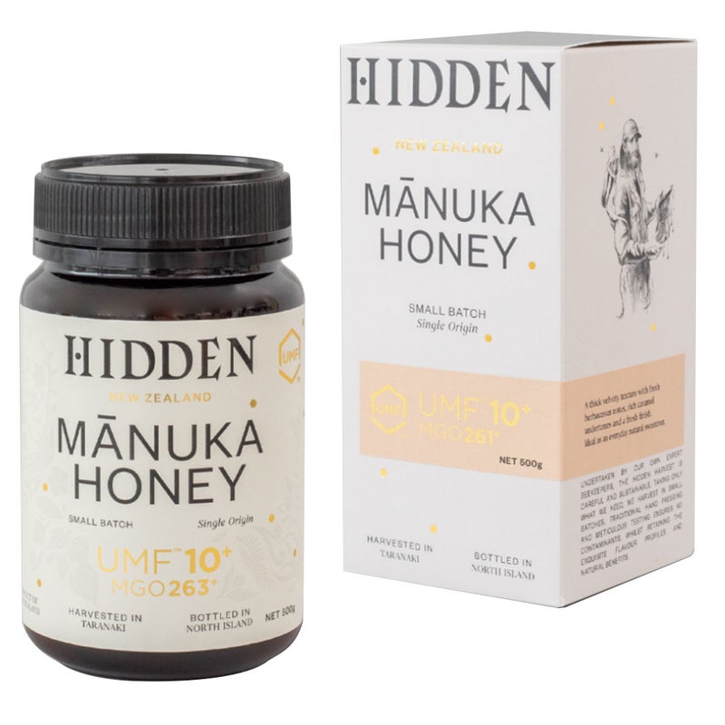 Hidden Honey 263+ MGO & UMF 10+ Manuka Honey 500g 