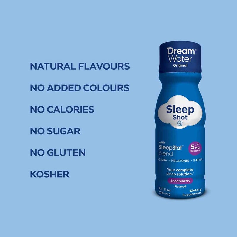 Dream Water Sleep Aid Shot Snoozeberry Drink 74ml