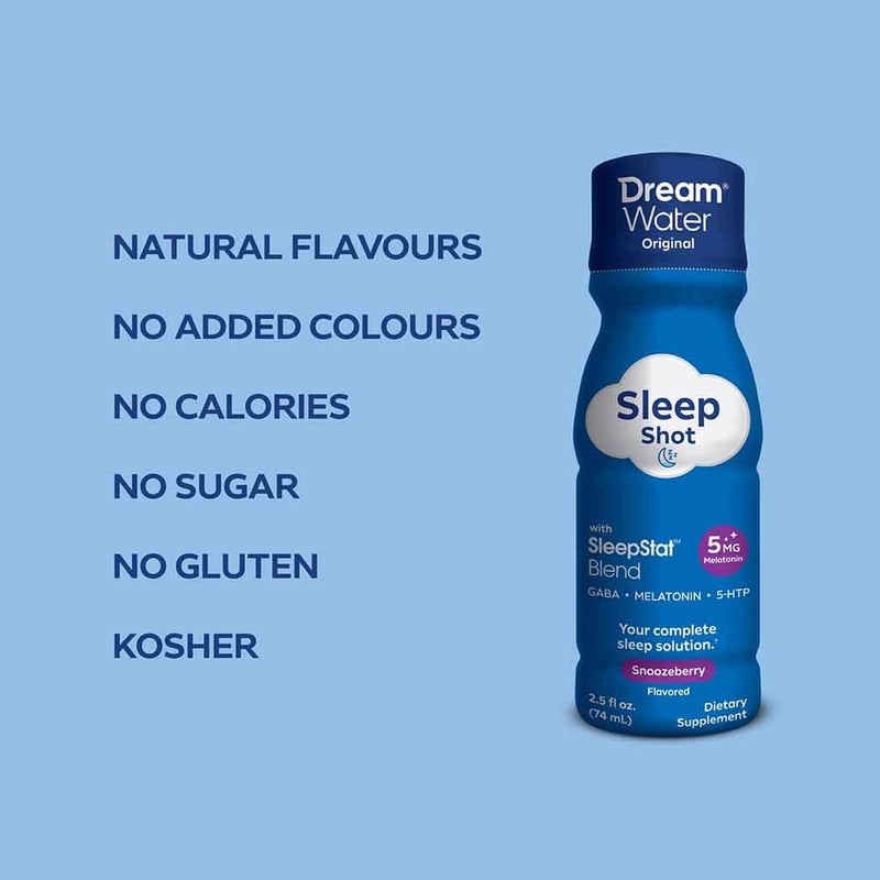Dream Water Sleep Aid Shot Snoozeberry Drink 74ml
