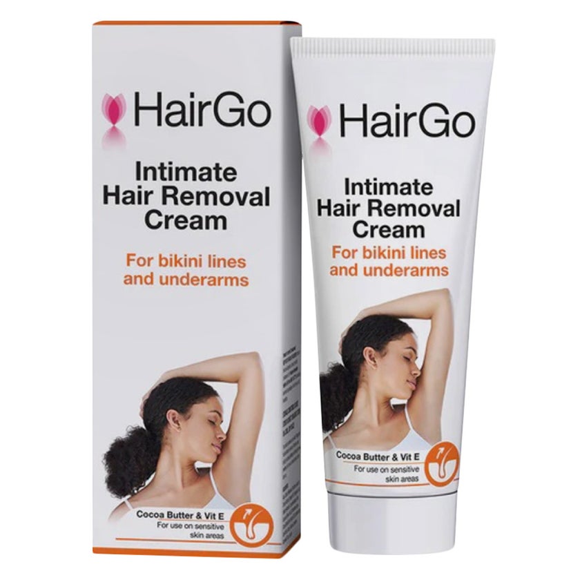HairGo Intimate Hair Removal Cream For Bikini Lines & Underarms 125ml