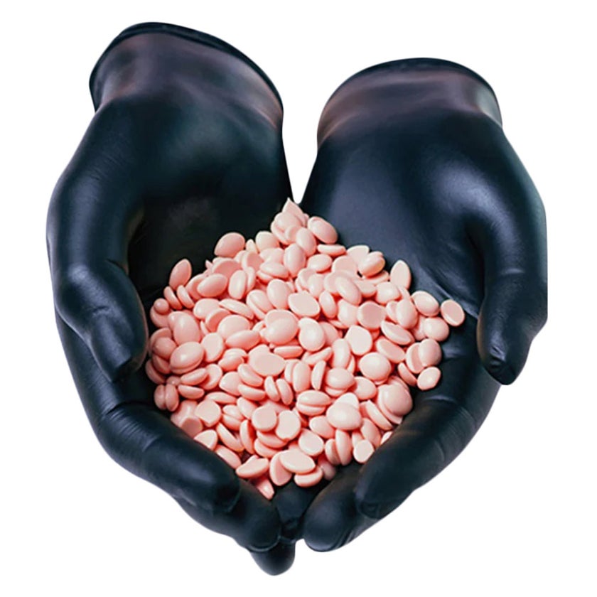 HairGo Hair Removal Hard Bean Wax - Pink Rose 250g 