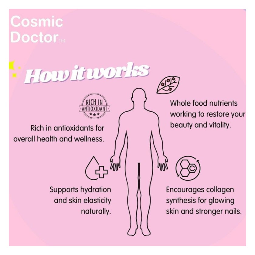 Cosmic Doctor Coco Collagen Supplement Sachets Spicy Chocolate Flavour, Pack of 30's