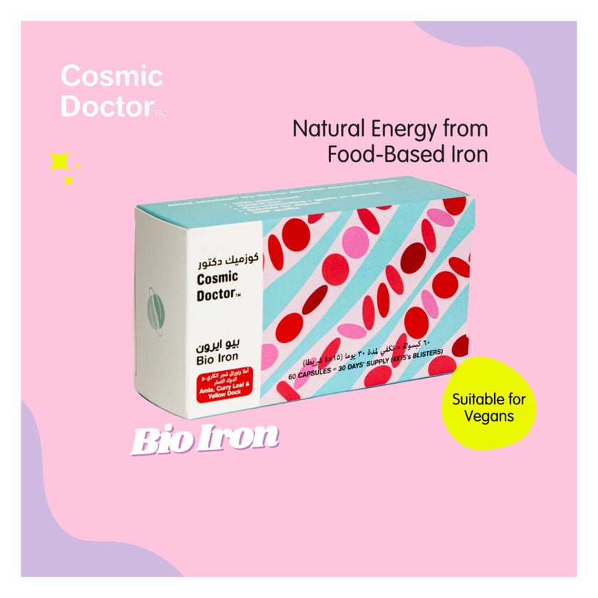 Cosmic Doctor Bio Iron Capsules, Pack of 60’s