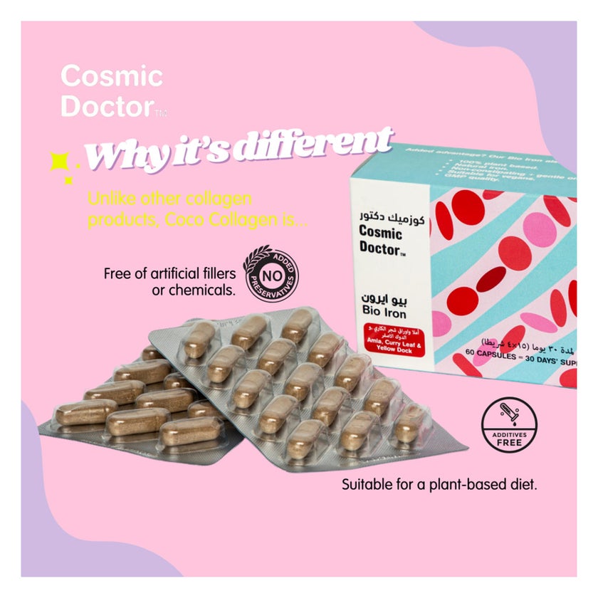 Cosmic Doctor Bio Iron Capsules, Pack of 60’s