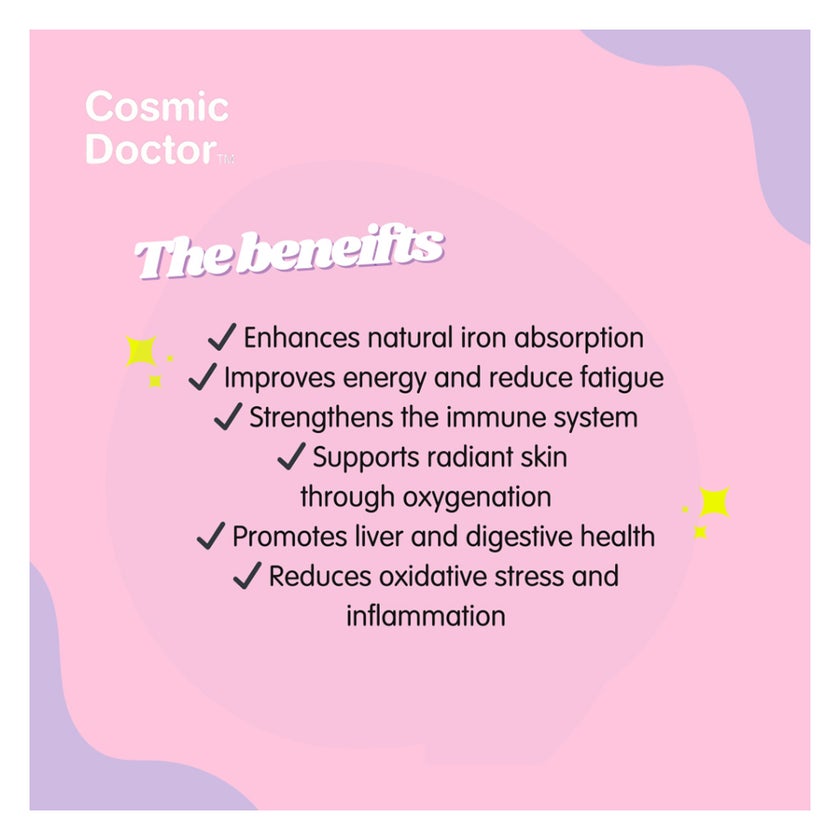 Cosmic Doctor Bio Iron Capsules, Pack of 60’s