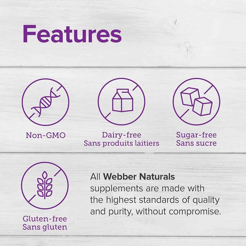 Webber Naturals Vitamin D3 1000IU Tablets For Immune Health, Pack of 100’s