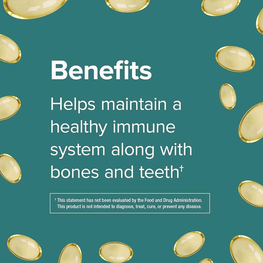 Webber Naturals Vitamin D3 1000IU Tablets For Immune Health, Pack of 100’s