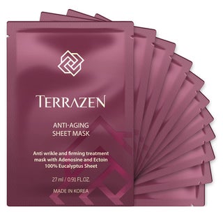 Terrazen Anti Aging Face Sheet Mask With Ectoin & Adenosine 27ml, Pack of 10's
