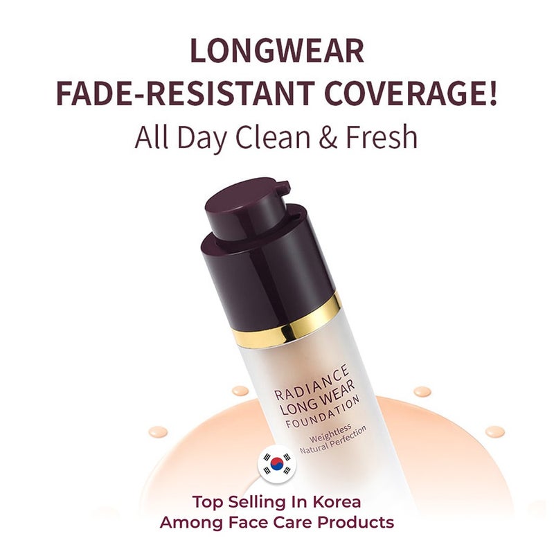Terrazen Radiance Longwear Weightless Makeup Foundation No 21, Color - Natural Beige 30ml