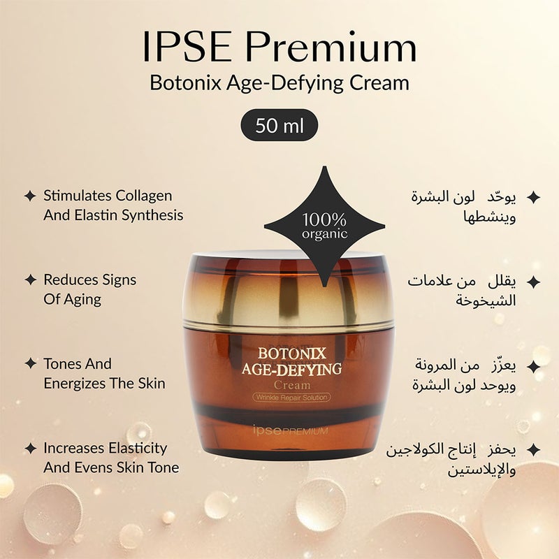 IPSE Premium Botonix Age Defying Wrinkle Repair Solution Face Cream 50ml 