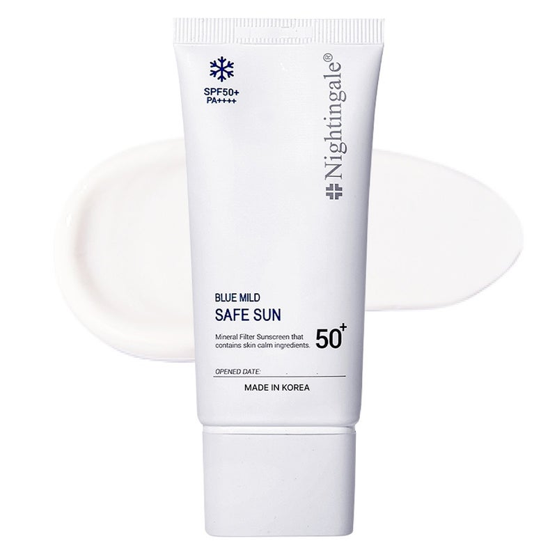 Nightingale Blue Mind Safe Sun Mineral Sunscreen SPF50+ & PA++++ For Sensitive Skin 50ml 